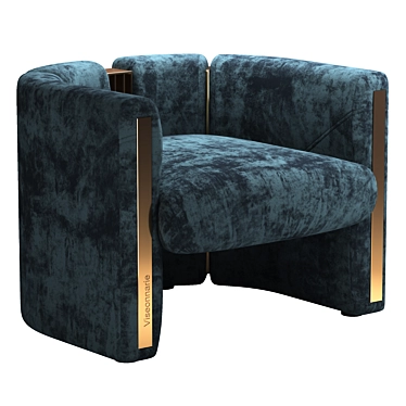 Luxury Petra Armchair 3D Model 3D model image 1 