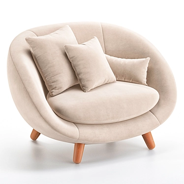 Moooi Love Sofa 3D Model 3D model image 1 