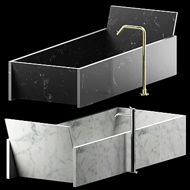 Agape Face à Face Bathtub 3D model image 1 