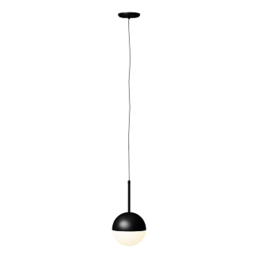  Amani Black Single Pendant Light 3D model image 1 