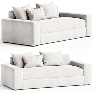 Elegant Nadine Sofa for Home 3D model image 1 