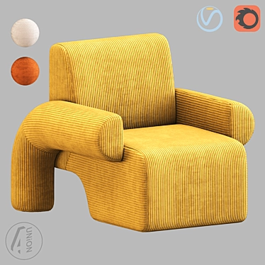 Ostin P Armchair Luxury Comfort 3D model image 1 