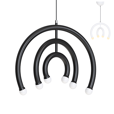 Bagge LED Pendant Light 3D model image 1 