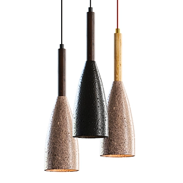 DALBY WOOD Pendant Light Model 3D model image 1 