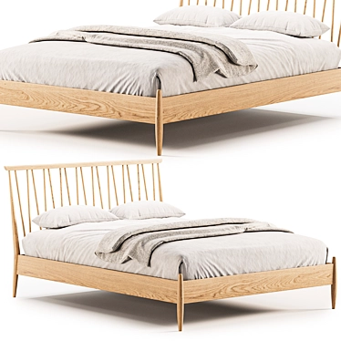 Ercol Shalstone Bedstead 2017 3D model image 1 
