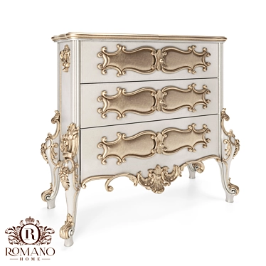 Handcrafted Isabella Dresser Romano Home 3D model image 1 