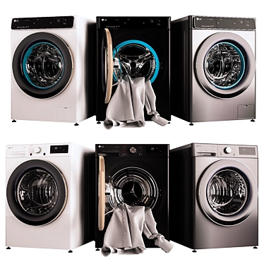 LG Washing and Drying Machines 3D model image 1 