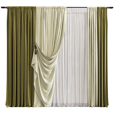  Refurbished Curtain Design 3D model image 1 