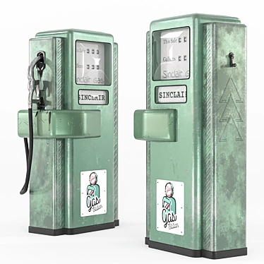 Vintage Sinclair Gas Pump In 3DsMax 3D model image 1 