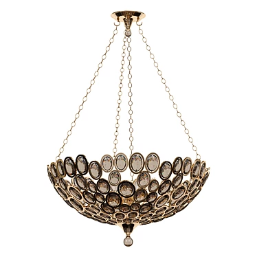 Elegant Sterling 5-Light Chandelier 3D model image 1 