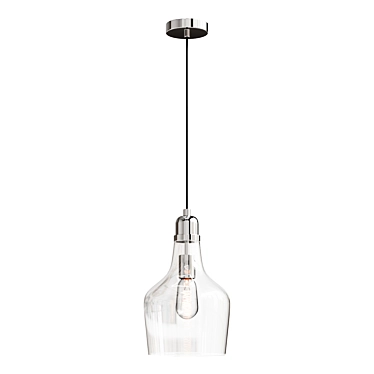 Transitional Auburn Pendant Light 3D model image 1 