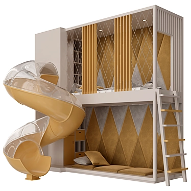 3D Children Furniture Set Render 3D model image 1 