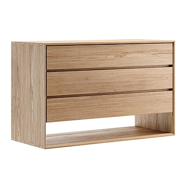 Nordic Oak Dresser by Havre 3D model image 1 