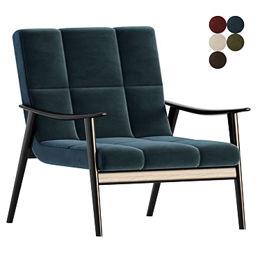 Modern Minotti FYNN Armchair 2017 3D model image 1 