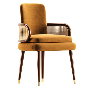 Modern Upholstered BLAKEY Dining Chair 3D model image 1 