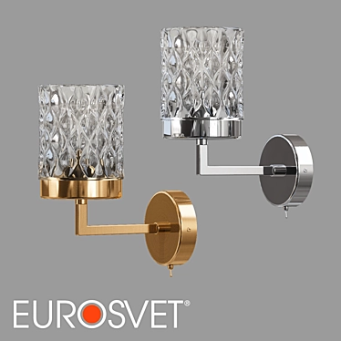 Eurosvet Calle Glass Wall Sconce 3D model image 1 