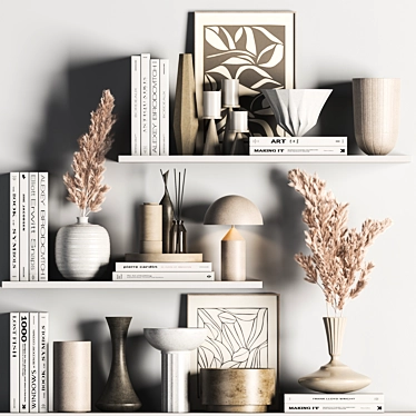 Elegant Decorative Set 013 3D model image 1 