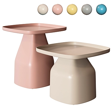 Scandinavian Style Square Coffee Table 3D model image 1 