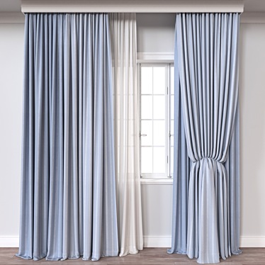 Versatile Curtain 3D Model 3D model image 1 