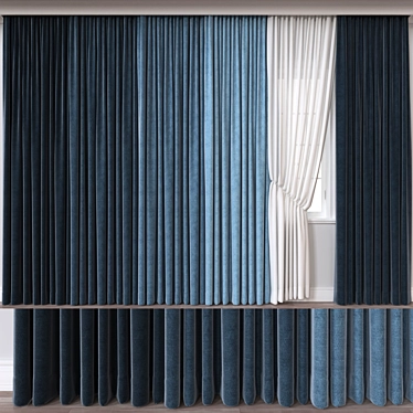 Modular Curtain 3D Model 3D model image 1 