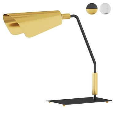  Bowery Table Lamp Black 3D model image 1 