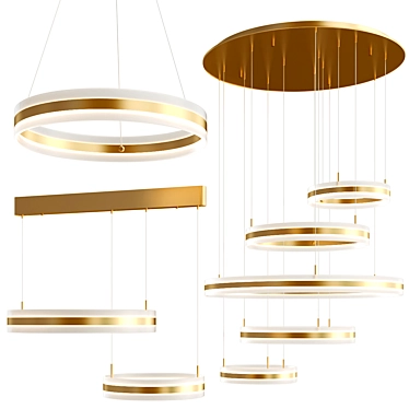 AGOS Pendant Lamp Collection - Modern Elegance 3D model image 1 