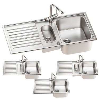 BLANCO CLASSIC PRO Sink Set 3D model image 1 