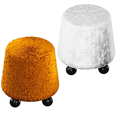 Plush Mecha Seat Ottoman 3D model image 1 