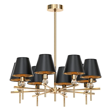 Elegant Sekizli Chandelier Fixture 3D model image 1 