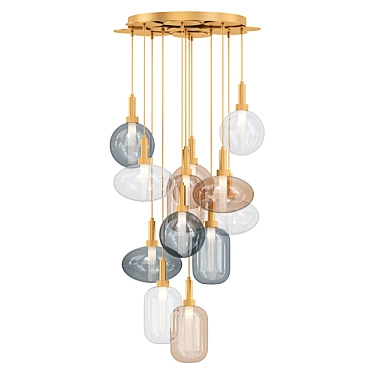 Romatti IKILI Chandelier 3D model image 1 