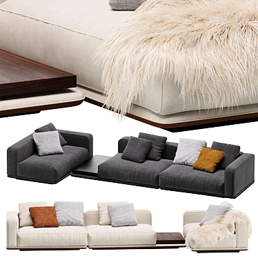 Minotti HORIZONTE Sofa Sectional Modularity 3D model image 1 