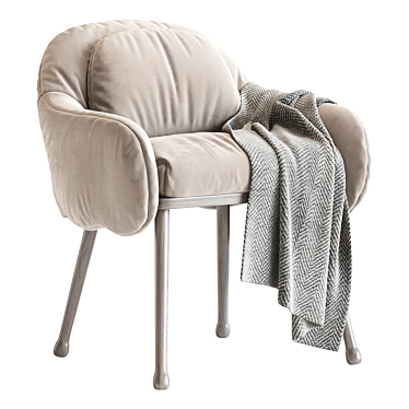 Sleek Corolla White Armchair 2013 3D model image 1 