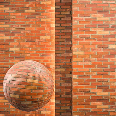 Seamless Brick Texture Set 3D model image 1 