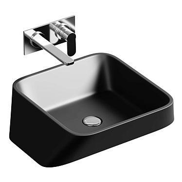 Bocchi Elba Matte Black Sink 3D model image 1 