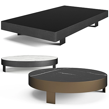 Elegant Bonaldo Jazz Coffee Tables 3D model image 1 