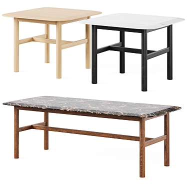 Elegant HAMMOND Coffee Table 3D model image 1 