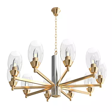 ELEGIA 2552-10P Pendant Chandelier 3D model image 1 