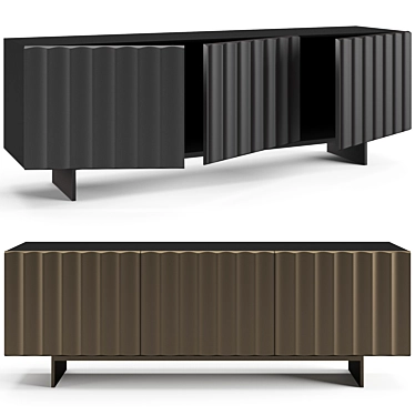 Contemporary Bonaldo Dorian Sideboard 3D model image 1 