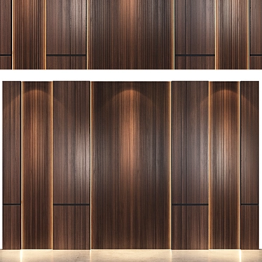  Illuminate Wood Panel Set 3D model image 1 