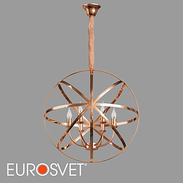 Santi Pendant Chandelier Eurosvet 60139/6 3D model image 1 