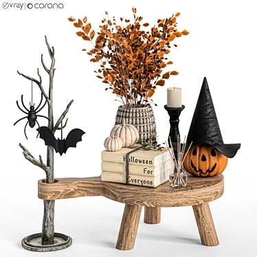 Halloween Decoration Set 3D Models 3D model image 1 