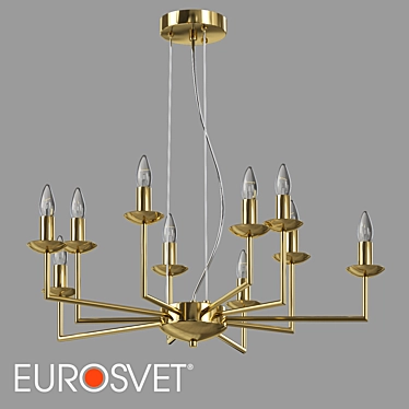 Eurosvet Cariso Classic Pendant Chandelier 3D model image 1 