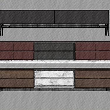 Modern TV Stands by Poliform 3D model image 1 