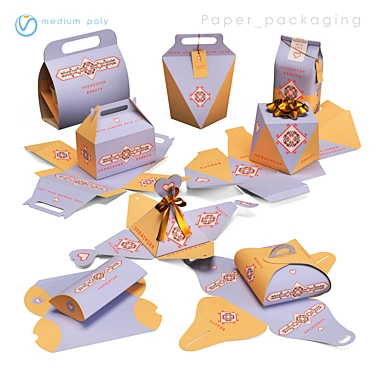 Paper packaging set