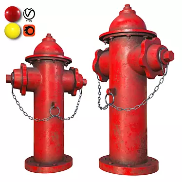 Urban 3D Fire Hydrant Model 3D model image 1 