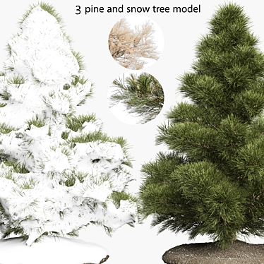 Seasonal Pine Tree 3D Models 3D model image 1 