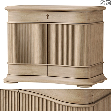 Baker Augustus Nightstand | 953x527x762mm 3D model image 1 