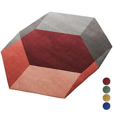 Puik Hexagon Carpet Set 3D model image 1 