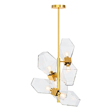 Stylish Coctail Time Pendant Light 3D model image 1 