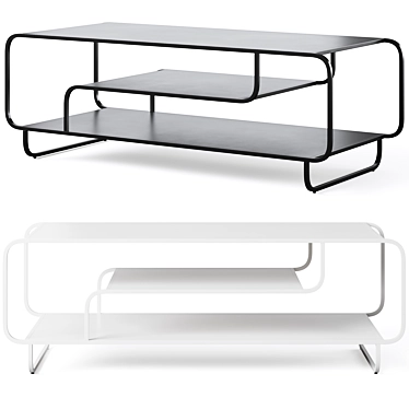 Sleek Alana Coffee Table, Modern 3D model image 1 